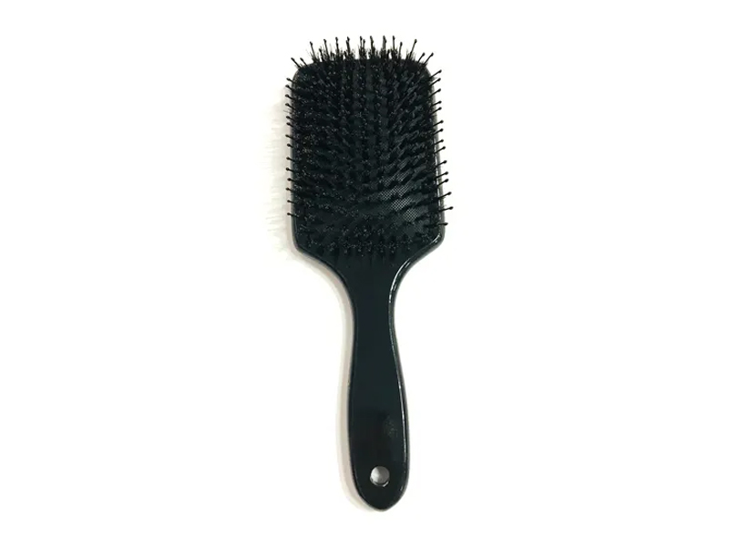 멧돼지 강모 마사지 나무 패들 디탱글러 대나무 헤어 브러시