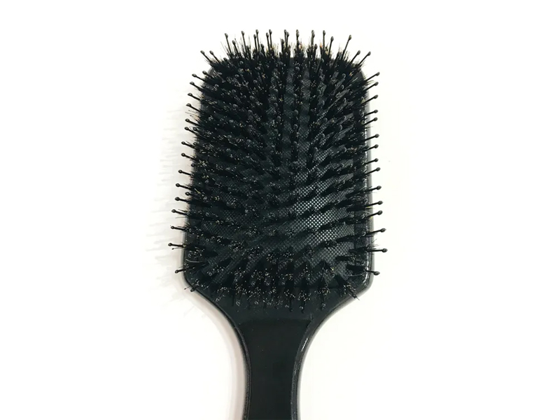 멧돼지 강모 마사지 나무 패들 디탱글러 대나무 헤어 브러시