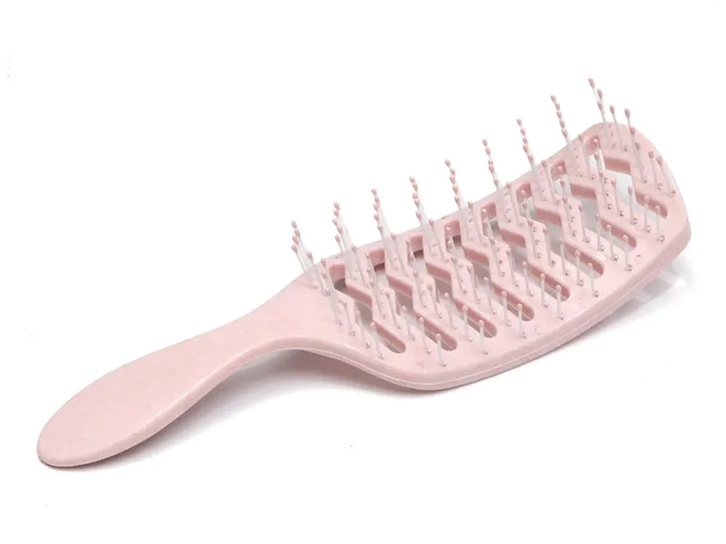 컬러 마사지 커브드 엉킴 방지 헤어 브러시
